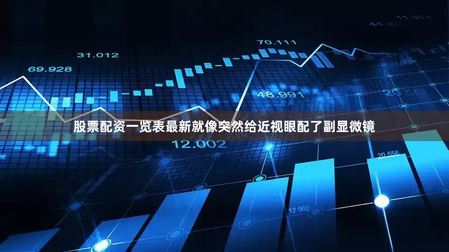 股票配资一览表最新就像突然给近视眼配了副显微镜